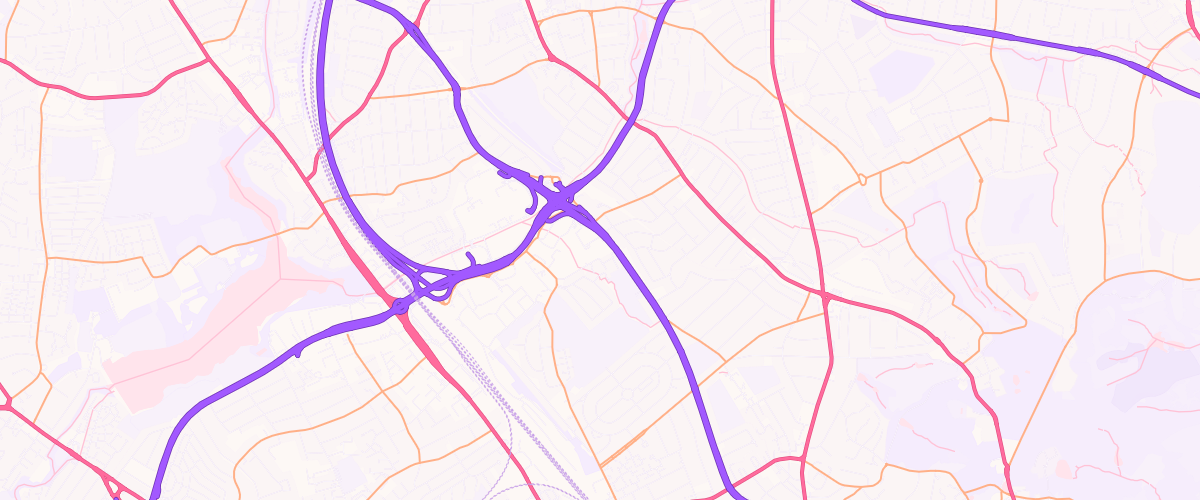 Map showing the location of Brent Cross Hendon Way