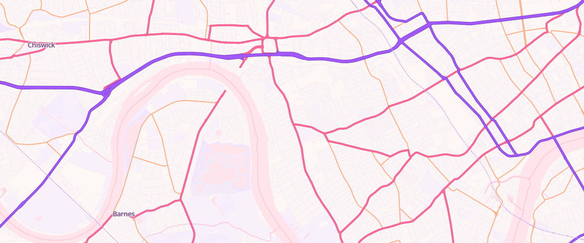 Map showing the location of Mfg Fulham Cross