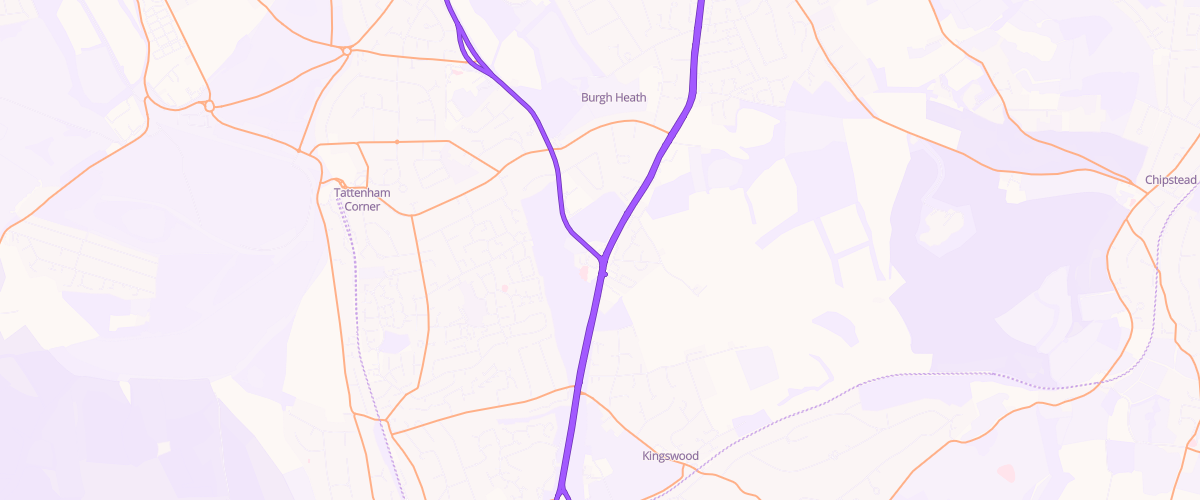 Map showing the location of Shell Little Waitrose Burgh