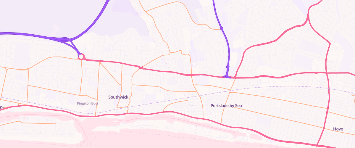 Map showing the location of Tates