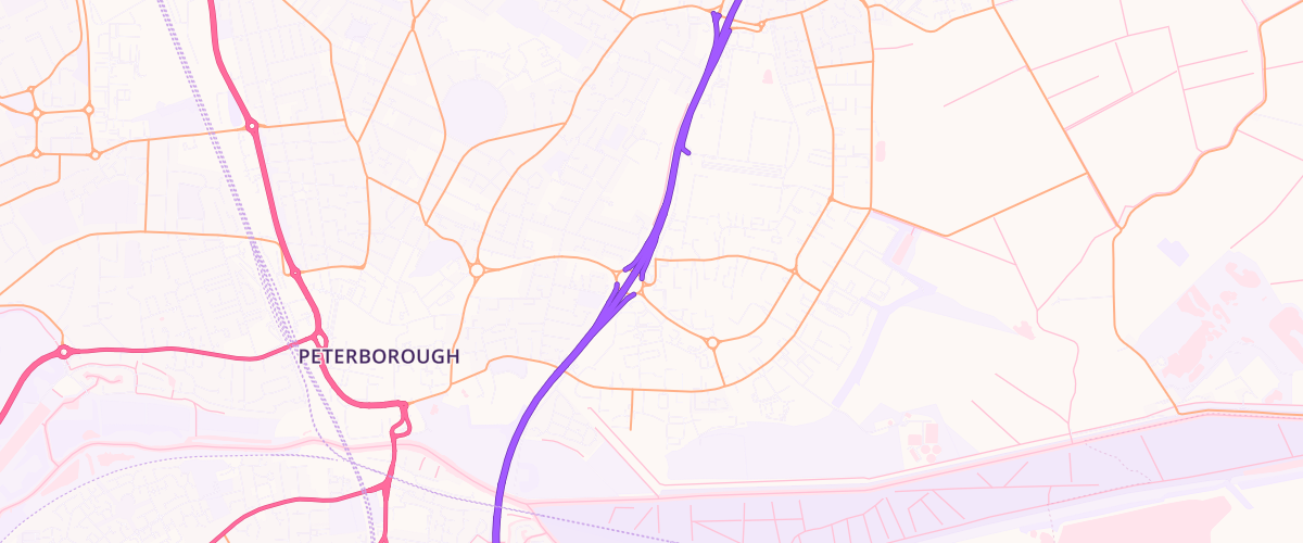 Map showing the location of Shell Co-Op Fengate