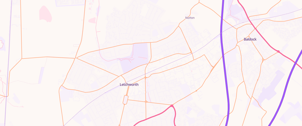 Map showing the location of Asda Icknield Way Express