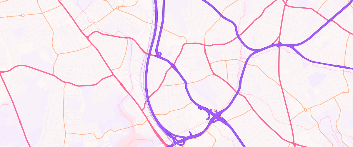 Map showing the location of Rontec Hendon Way