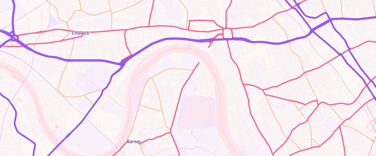 Map showing the location of Barnes Express