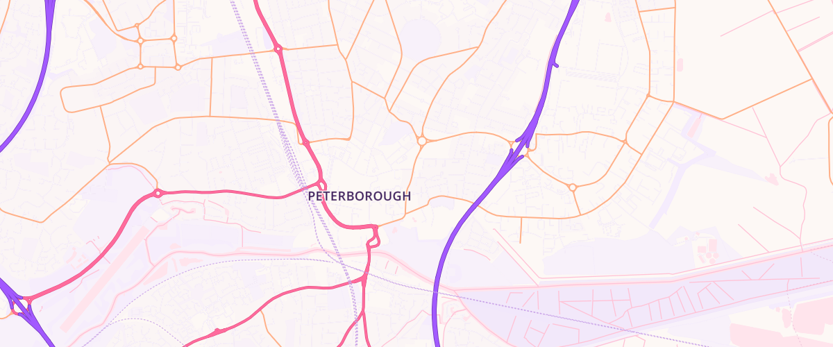 Map showing the location of Boongate Service Station