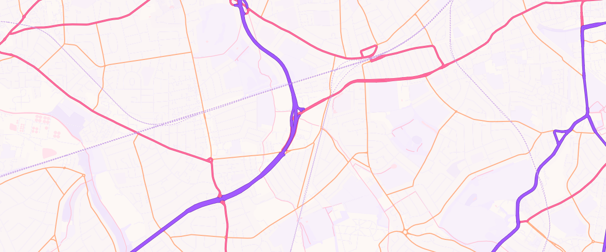 Map showing the location of New Malden Extra Petrol