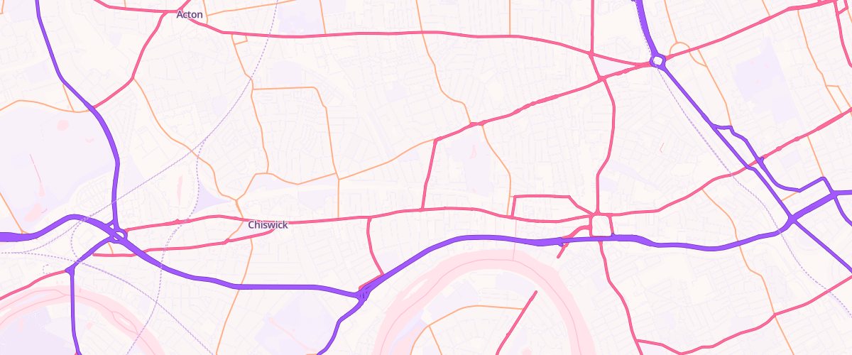 Map showing the location of Shell Co-Op Hammersmith