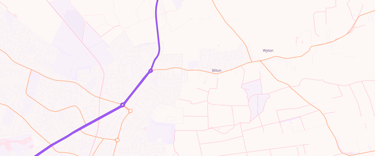 Map showing the location of Asda Hull Superstore