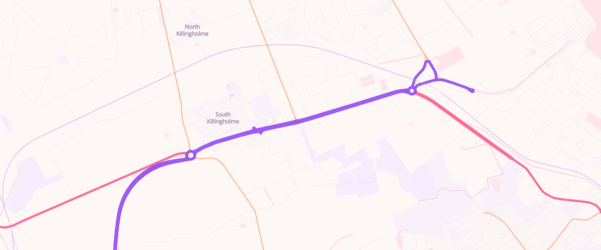 Map showing the location of Jet Refinery Filling Station
