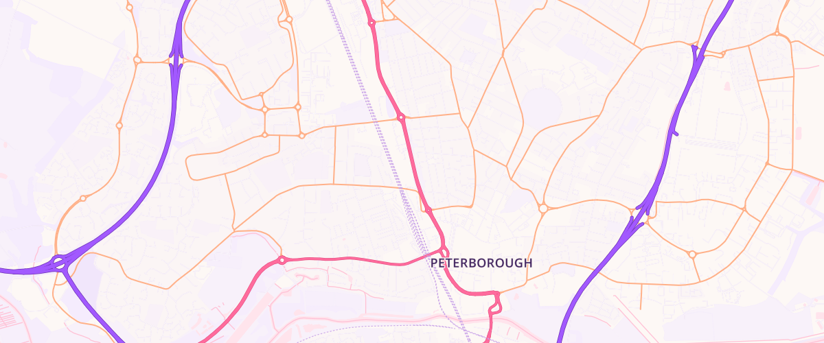 Map showing the location of Pgg Westside