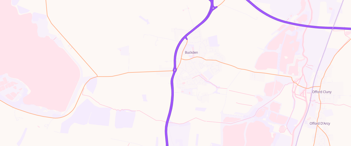 Map showing the location of Shell Co-Op Buckden