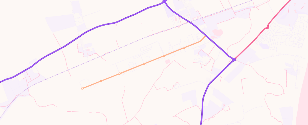 Map showing Mvm Garage, Carnaby