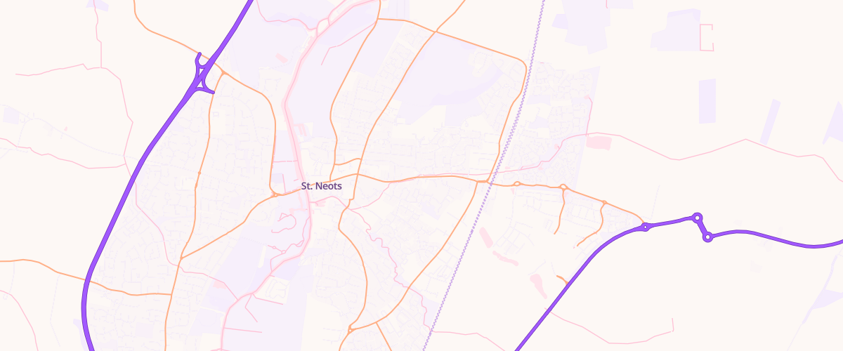 Map showing the location of Kings Lane
