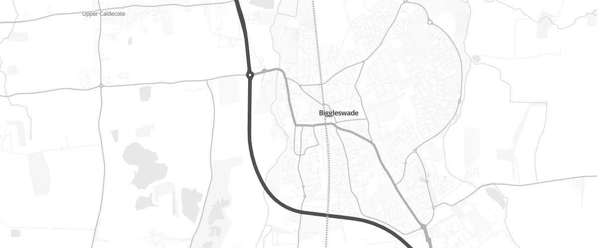Map showing the location of Langford Service Garage