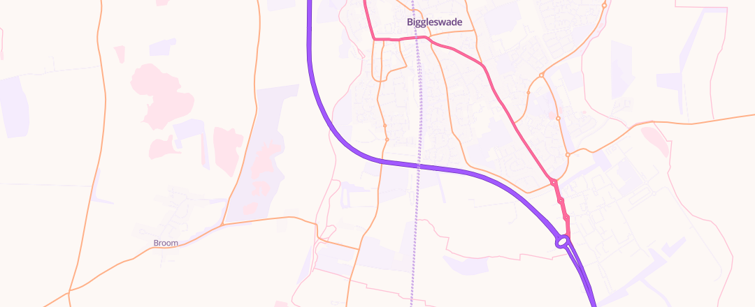 Map showing Src Auto Care Ltd, Biggleswade