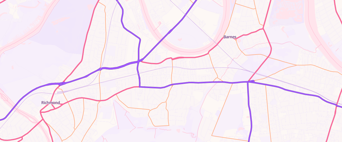 Map showing the location of Mfg Mortlake