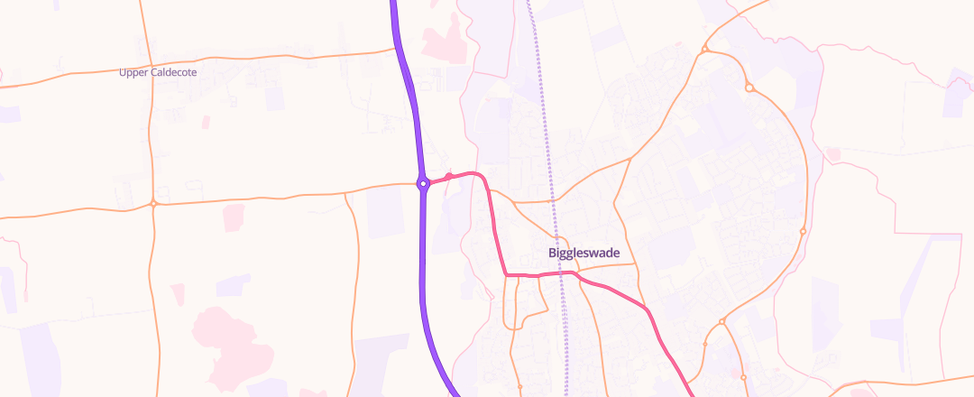 Map showing Biggleswade Mot Centre Ltd, Biggleswade