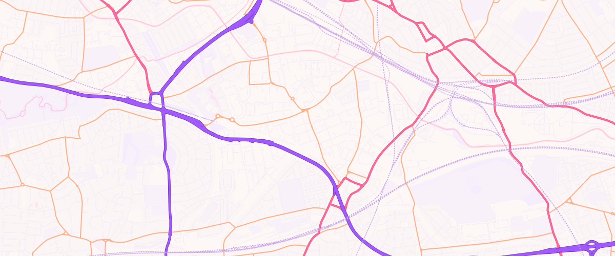 Map showing the location of Asda Park Royal Superstore
