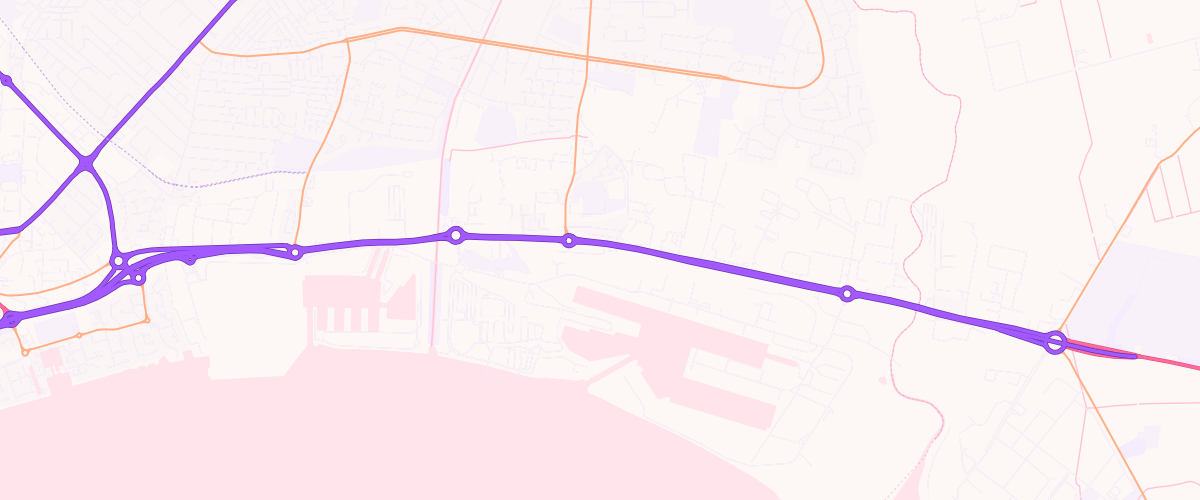 Map showing the location of Rontec Hedon Road