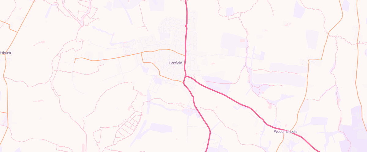 Map showing the location of Shell Co-Op Henfield