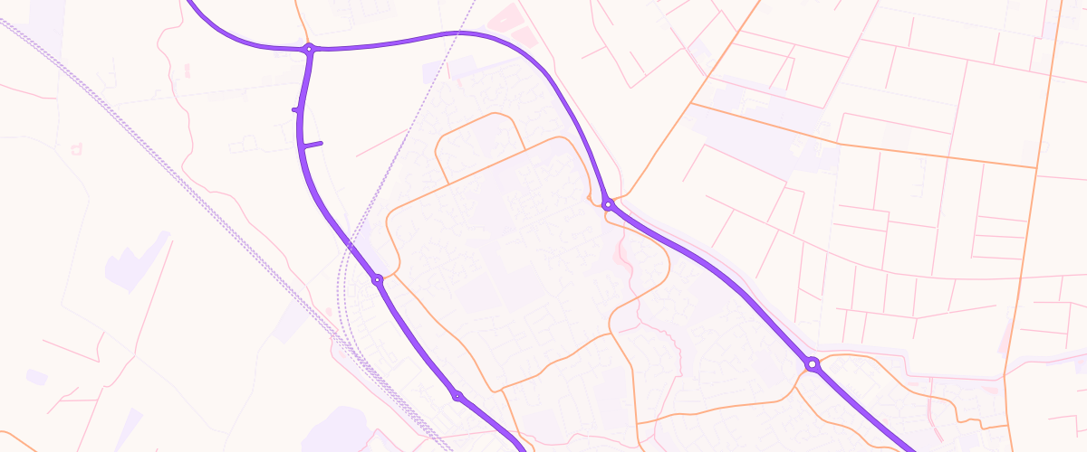 Map showing the location of Peterborough Werrington Superstore Petrol