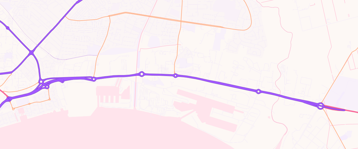 Map showing the location of Triangle Marfleet