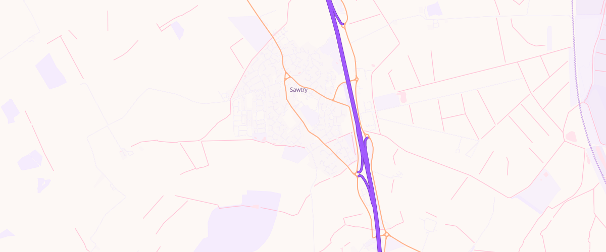 Map showing the location of K Cooper Motors