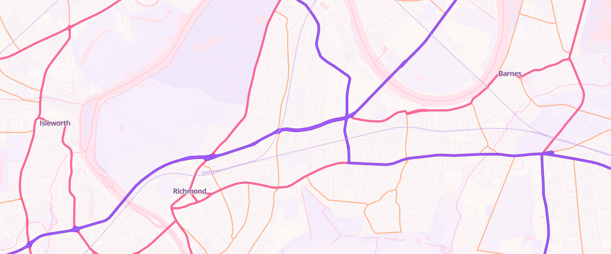 Map showing the location of Shell Little Waitrose Richmond