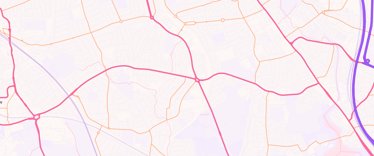 Map showing the location of Mfg Kenton Road