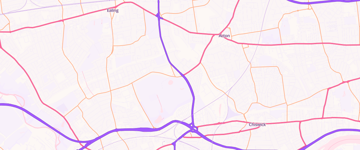 Map showing the location of Gunnersbury Park Sf Connect