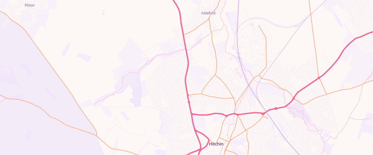 Map showing the location of Westmill Service Station