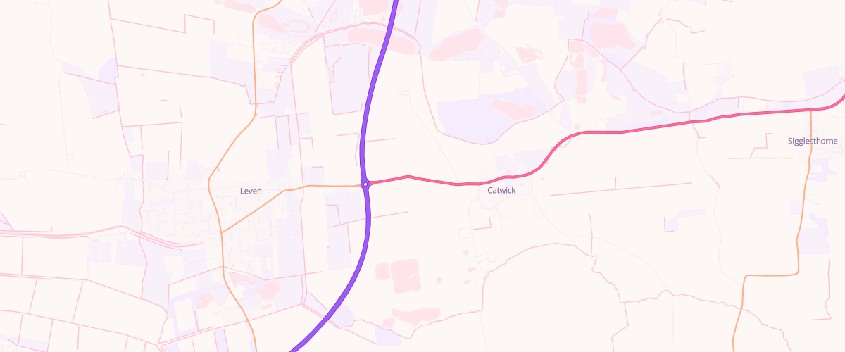 Map showing the location of Leven Services