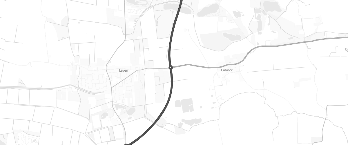 Map showing the location of Leven Services