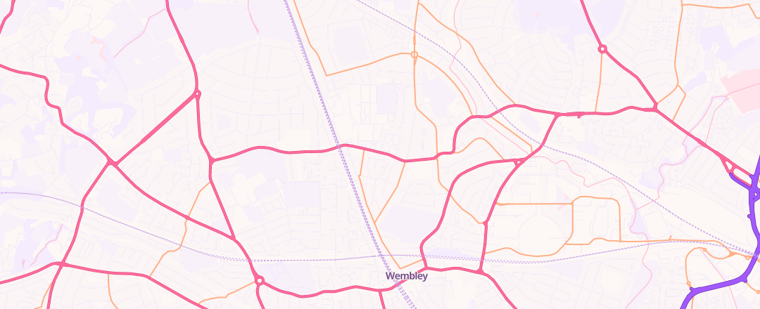 Map showing Baba Autos & Mot Ltd, Wembley