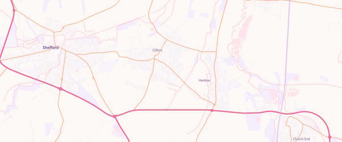 Map showing the location of Clifton Filling Station