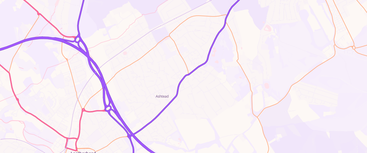 Map showing the location of Shell Ashstead