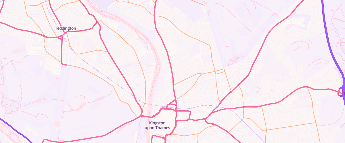 Map showing the location of Shell Little Waitrose Kingstonian