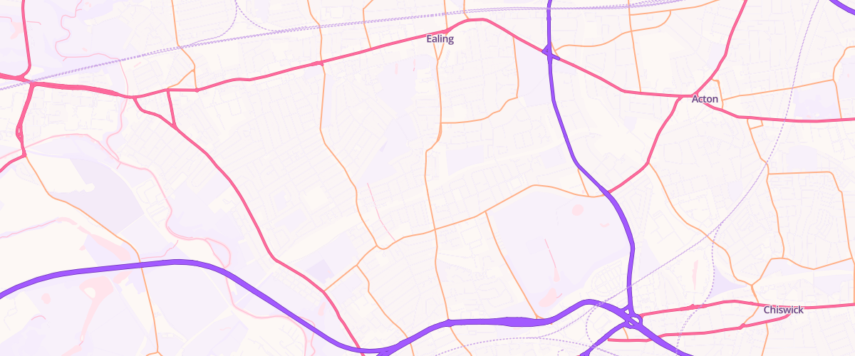 Map showing the location of Triangle Ealing
