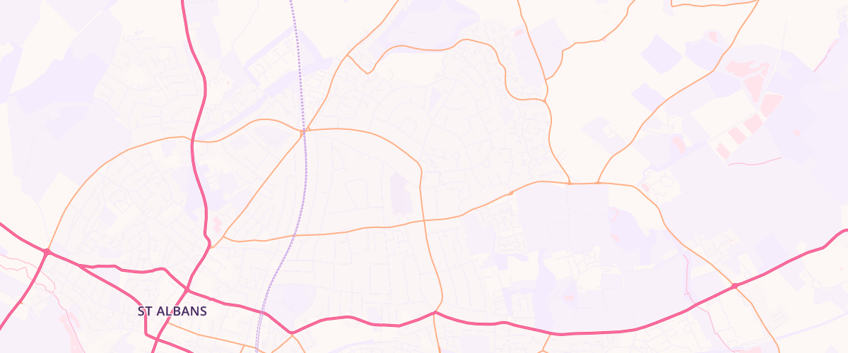 Map showing the location of Sainsburys Marshalswick