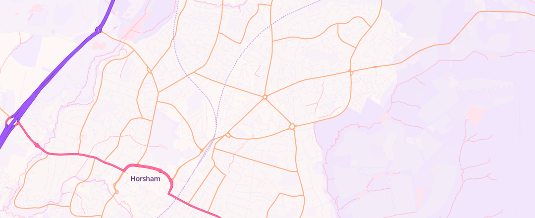 Map showing H And S Motor Services, Horsham