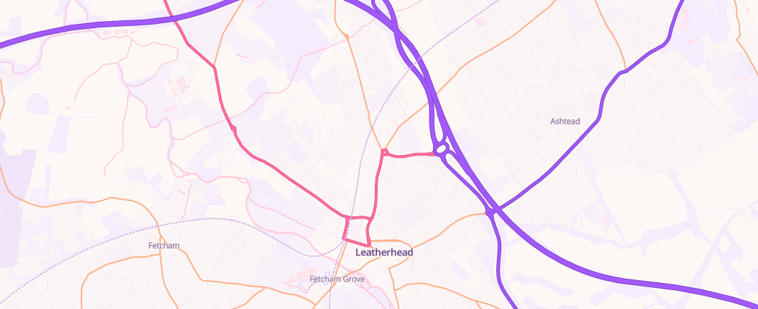 Map showing Ats Euromaster Limited (leatherhead), Leatherhead