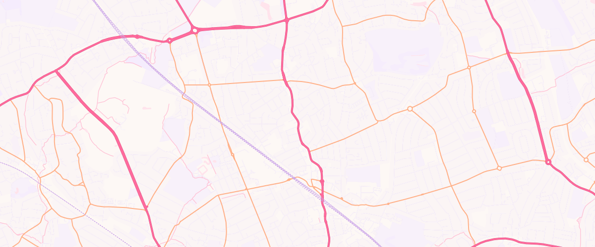 Map showing the location of Mfg High Weald