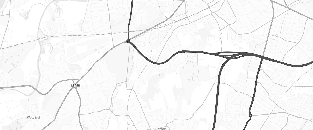 Map showing the location of Shell Little Waitrose Hinchley