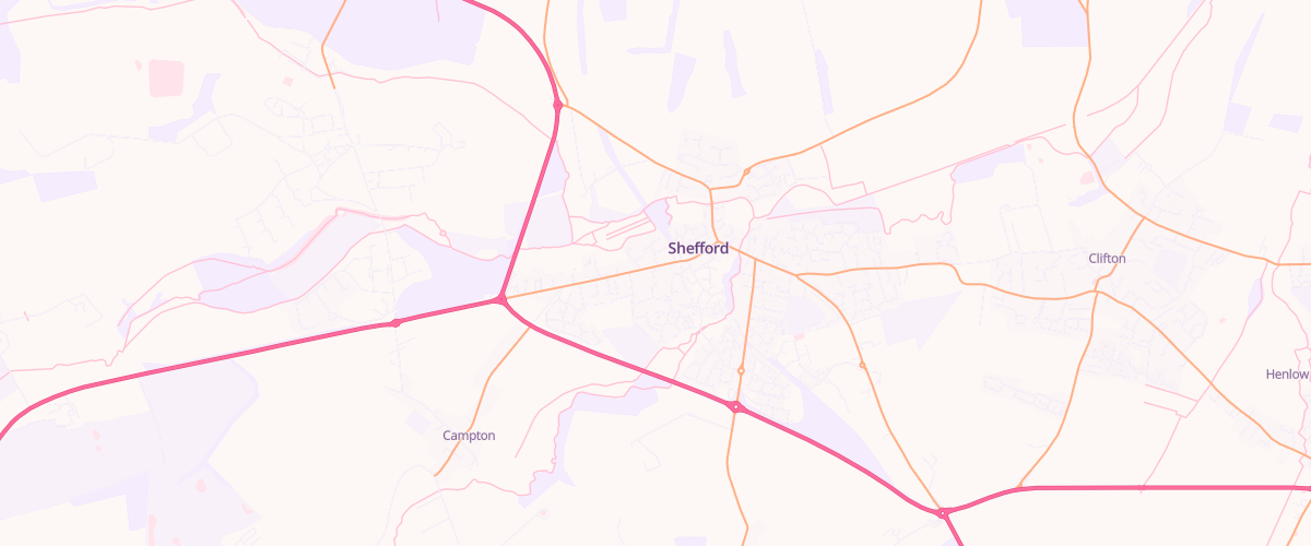 Map showing the location of John R Ford Sons