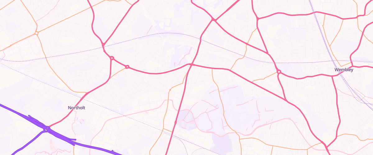 Map showing the location of Eg Greenford Pfs