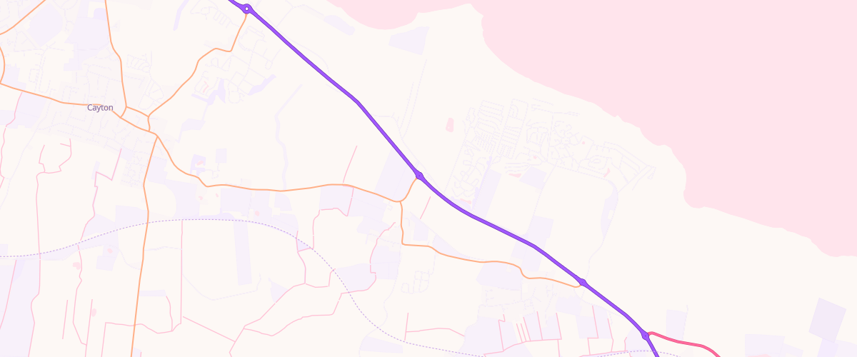 Map showing the location of Filey Service Station