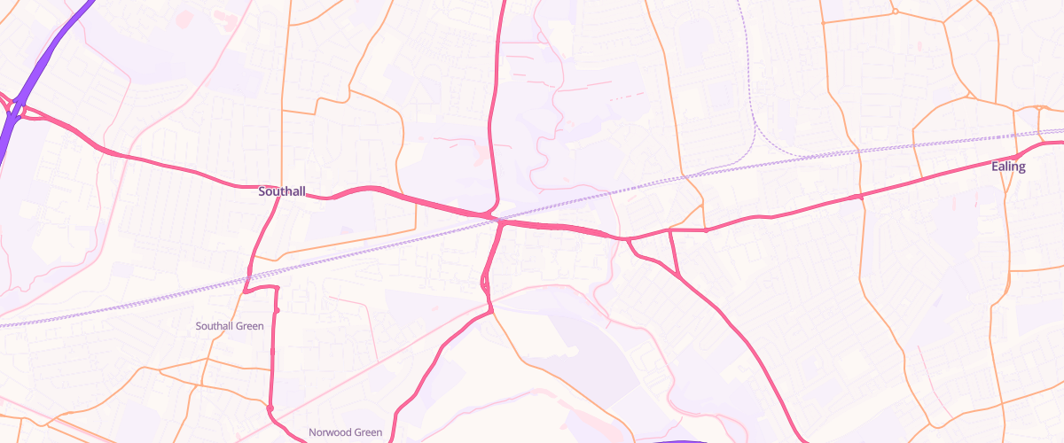 Map showing the location of Viaduct Service Station
