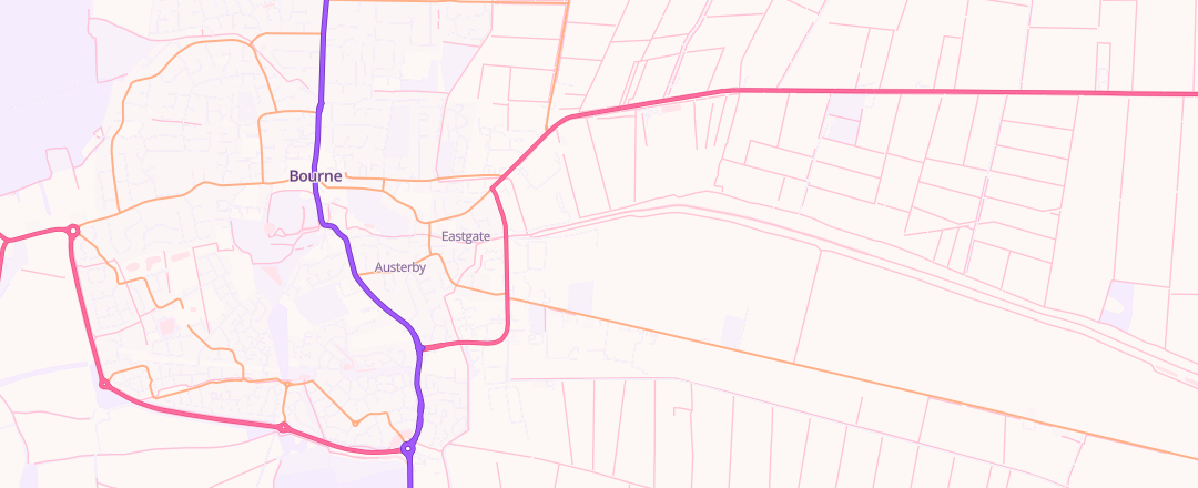 Map showing Ayliff's Garage Ltd, Bourne