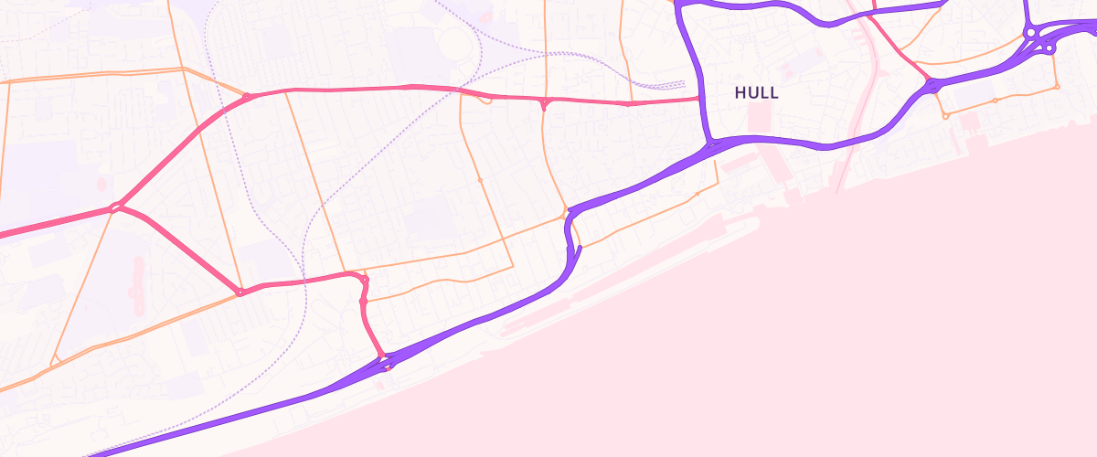 Map showing the location of Asda Hessle Road Express