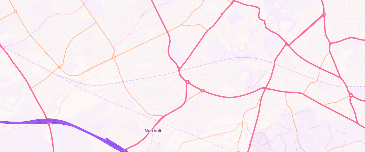 Map showing the location of Northolt Park Sf Connect